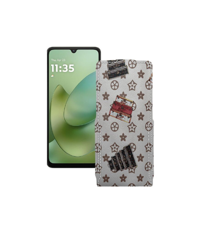 Чохол-флип з екошкіри для телефону Motorola Moto G06