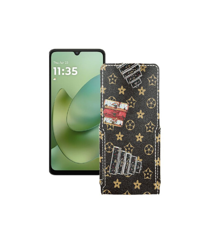 Чохол-флип з екошкіри для телефону Motorola Moto G06