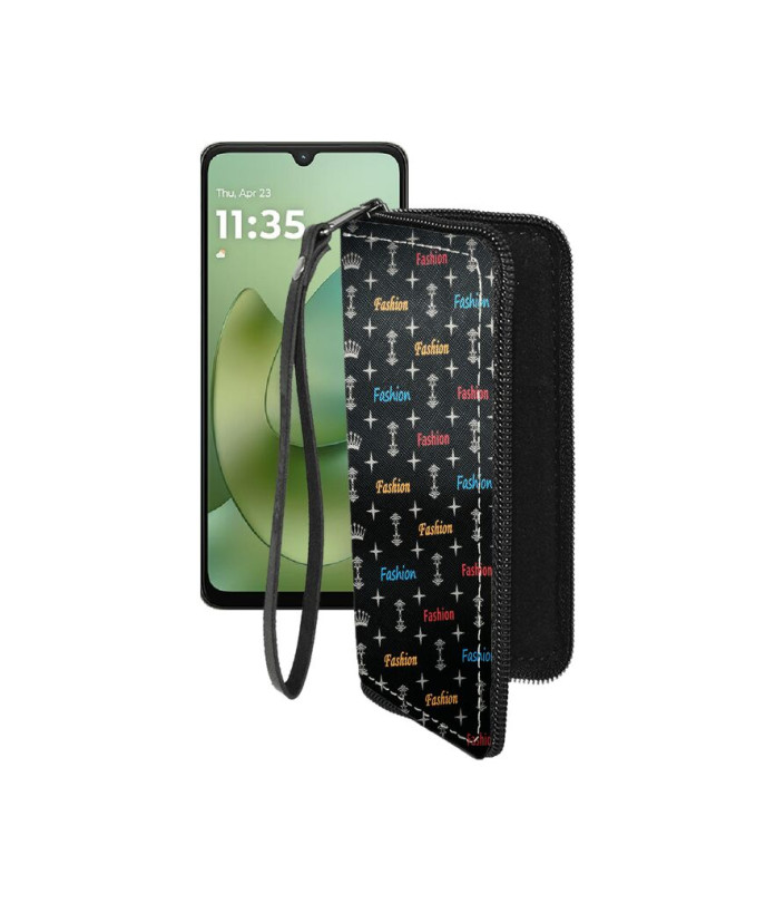 Чохол-гаманець з екошкіри для телефону Motorola Moto G06