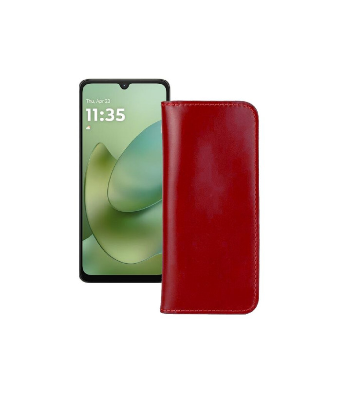 Портмоне з шкіри для телефону Motorola Moto G06