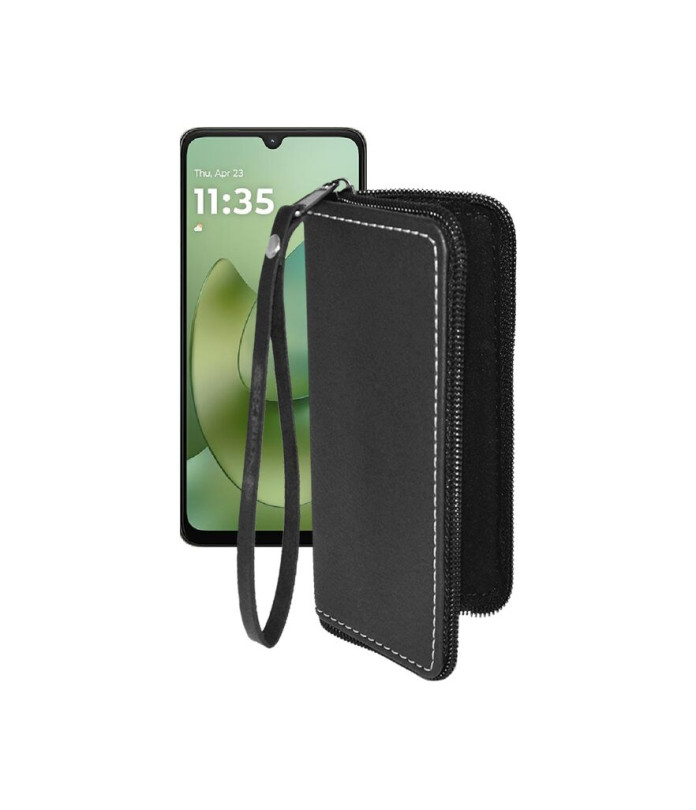 Чохол-гаманець з екошкіри для телефону Motorola Moto G06