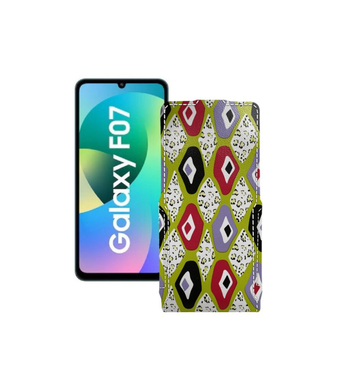 Чохол-флип з екошкіри для телефону Samsung Galaxy F07 4G (E075)