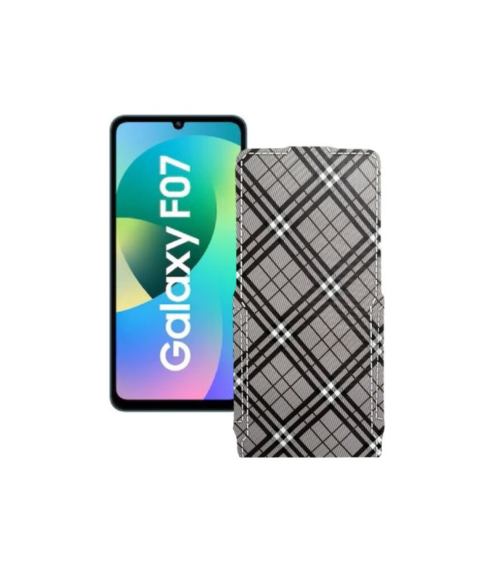 Чохол-флип з екошкіри для телефону Samsung Galaxy F07 4G (E075)