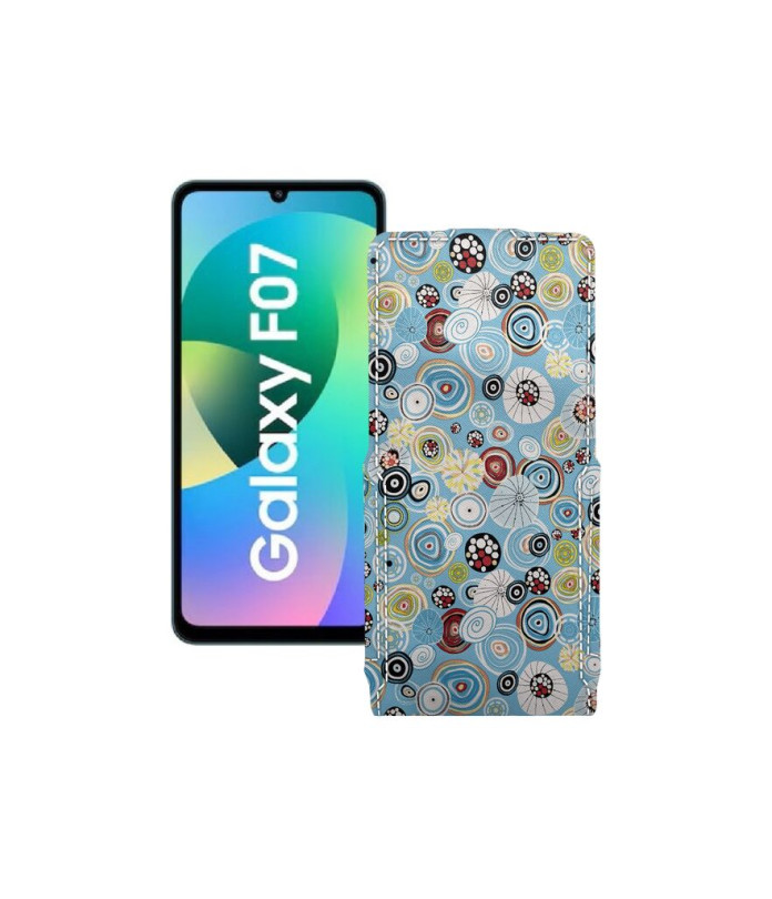 Чохол-флип з екошкіри для телефону Samsung Galaxy F07 4G (E075)