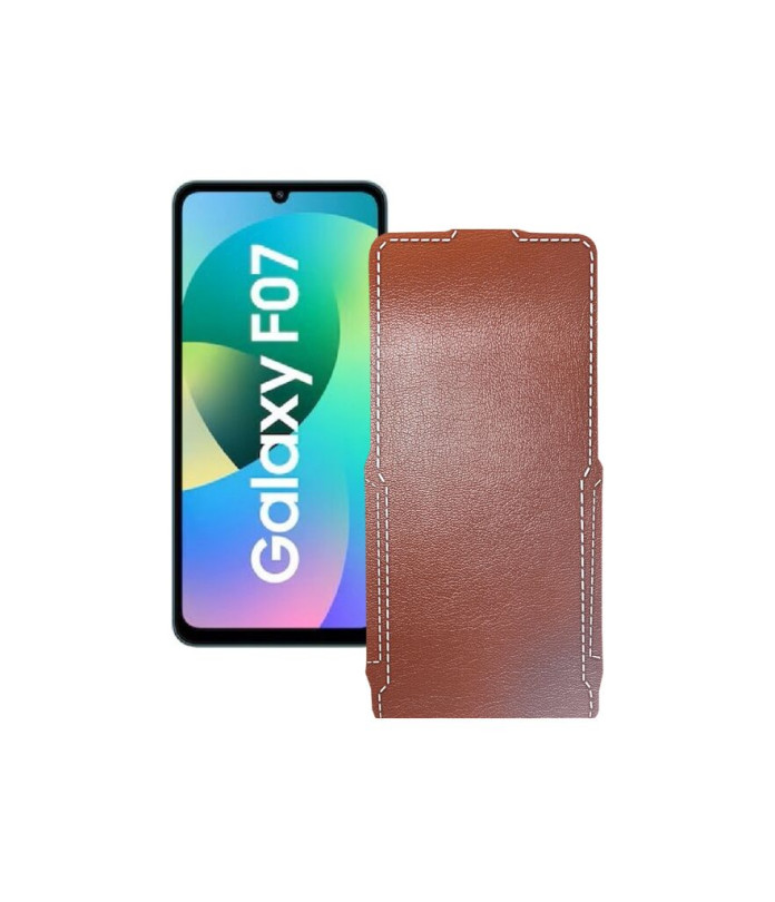 Чохол-флип з екошкіри для телефону Samsung Galaxy F07 4G (E075)