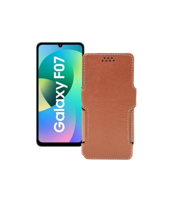 Чохол-книжка з екошкіри для телефону Samsung Galaxy F07 4G (E075)