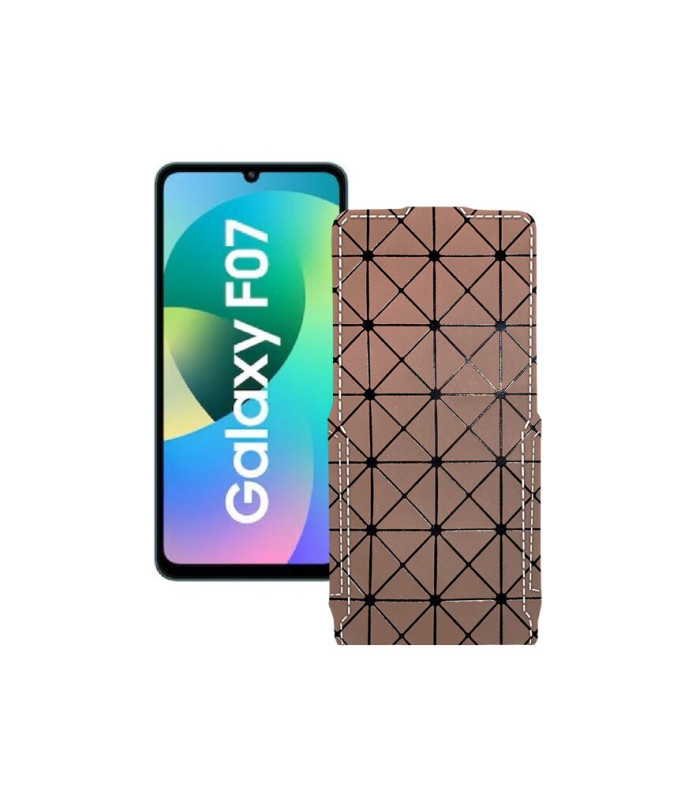 Чохол-флип з екошкіри для телефону Samsung Galaxy F07 4G (E075)