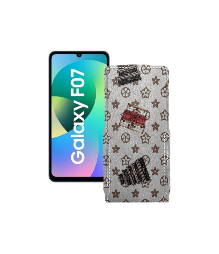 Чохол-флип з екошкіри для телефону Samsung Galaxy F07 4G (E075)