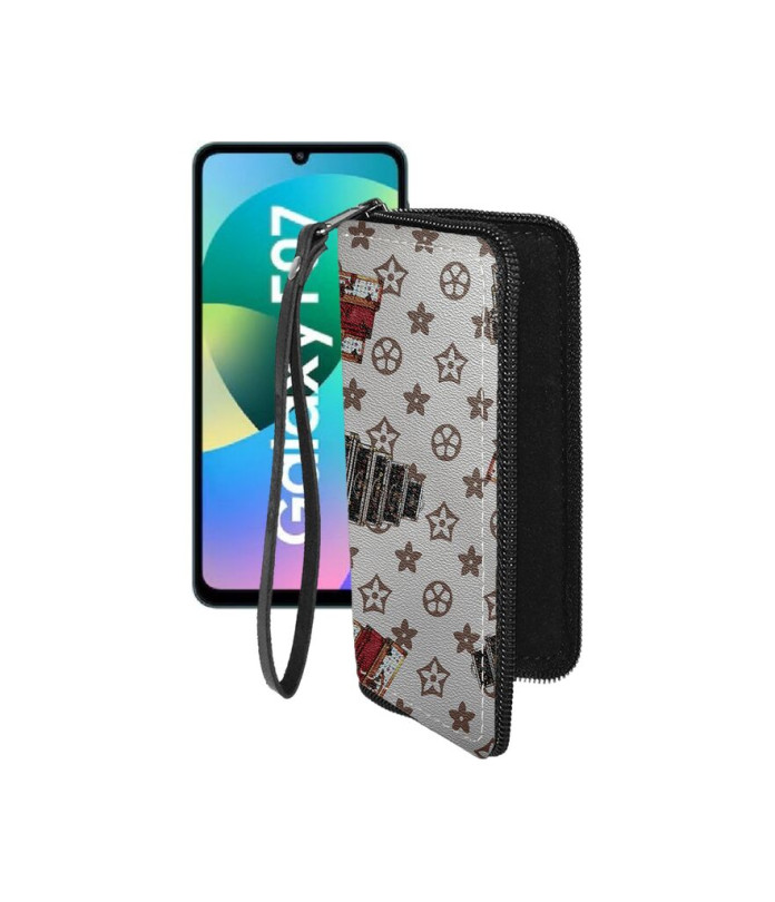 Чохол-гаманець з екошкіри для телефону Samsung Galaxy F07 4G (E075)