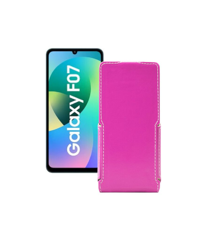 Чохол-флип з екошкіри для телефону Samsung Galaxy F07 4G (E075)