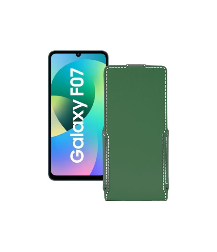 Чохол-флип з екошкіри для телефону Samsung Galaxy F07 4G (E075)