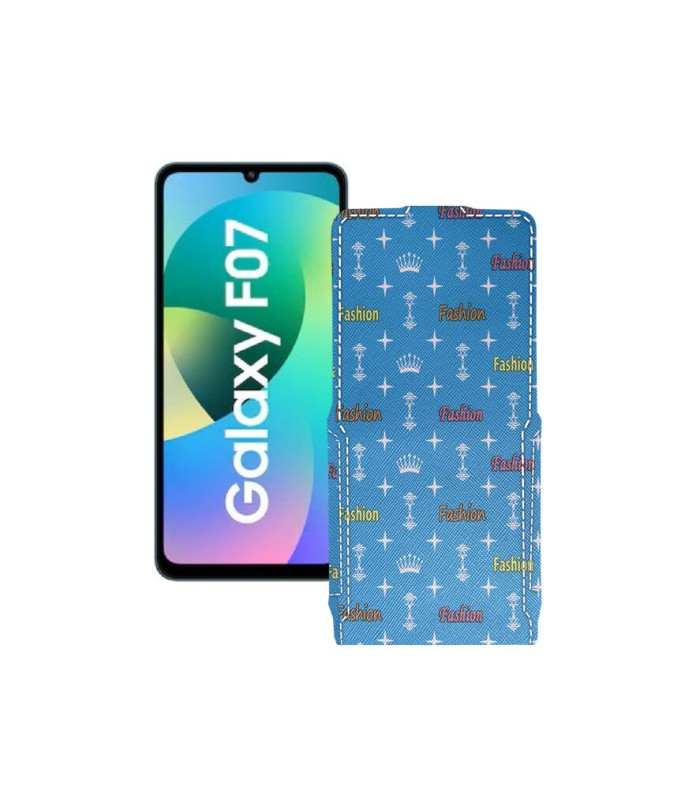 Чохол-флип з екошкіри для телефону Samsung Galaxy F07 4G (E075)