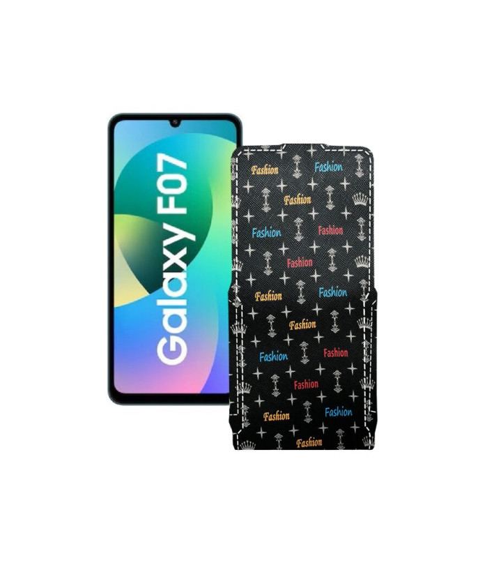 Чохол-флип з екошкіри для телефону Samsung Galaxy F07 4G (E075)