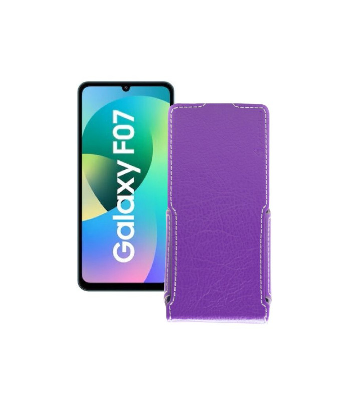 Чохол-флип з екошкіри для телефону Samsung Galaxy F07 4G (E075)