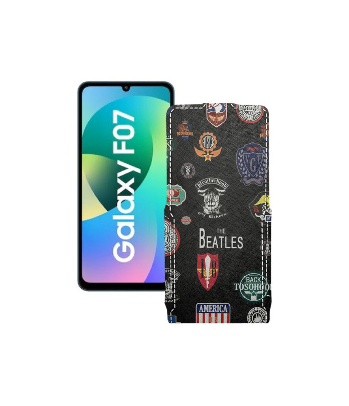 Чохол-флип з екошкіри для телефону Samsung Galaxy F07 4G (E075)