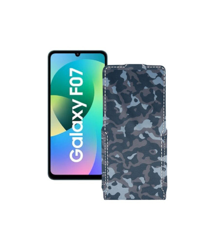 Чохол-флип з екошкіри для телефону Samsung Galaxy F07 4G (E075)