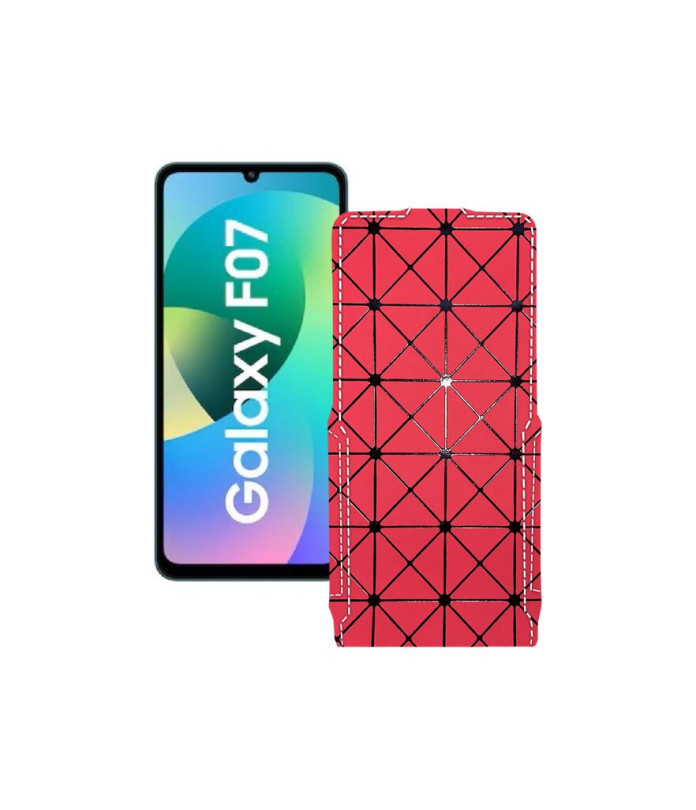 Чохол-флип з екошкіри для телефону Samsung Galaxy F07 4G (E075)