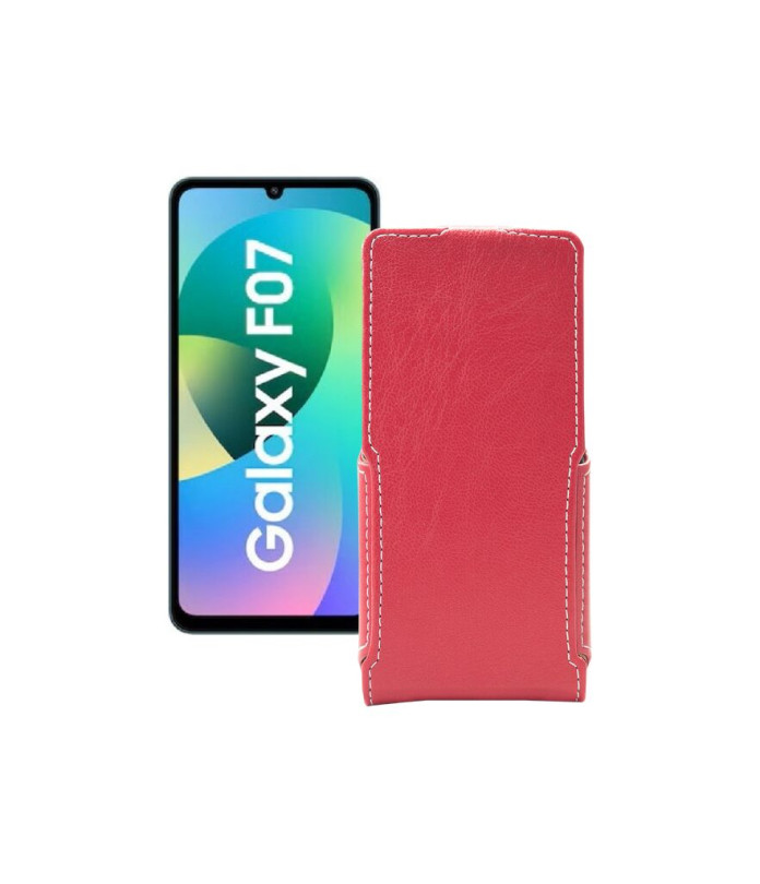 Чохол-флип з екошкіри для телефону Samsung Galaxy F07 4G (E075)