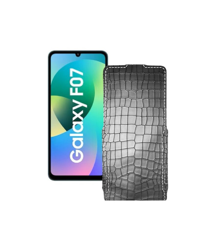 Чохол-флип з екошкіри для телефону Samsung Galaxy F07 4G (E075)