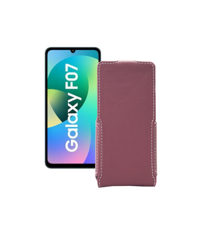 Чохол-флип з екошкіри для телефону Samsung Galaxy F07 4G (E075)