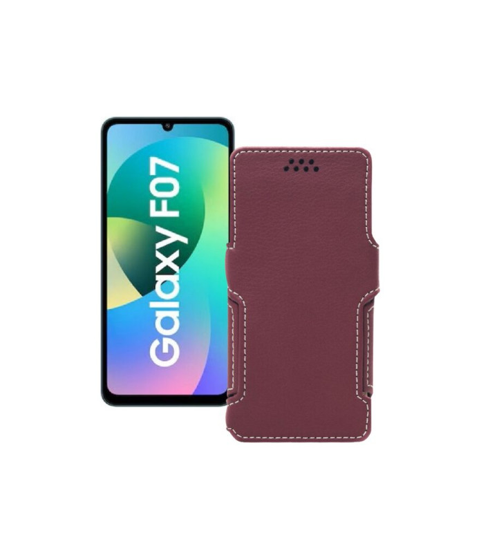 Чохол-книжка з екошкіри для телефону Samsung Galaxy F07 4G (E075)