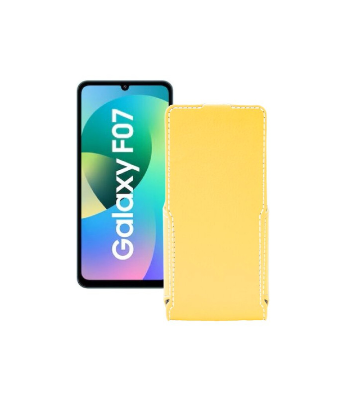 Чохол-флип з екошкіри для телефону Samsung Galaxy F07 4G (E075)