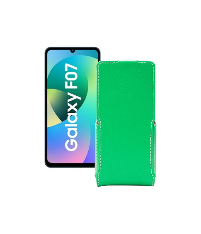 Чохол-флип з екошкіри для телефону Samsung Galaxy F07 4G (E075)