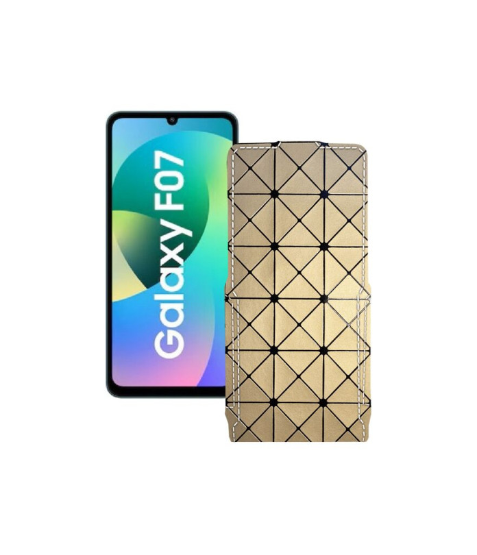 Чохол-флип з екошкіри для телефону Samsung Galaxy F07 4G (E075)