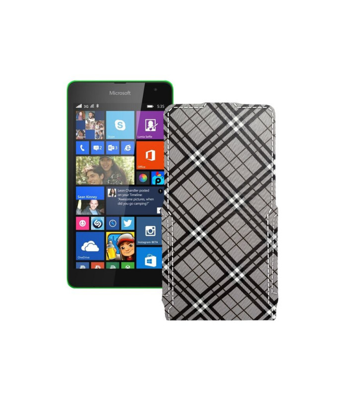 Чохол-флип з екошкіри для телефону Microsoft Lumia 535