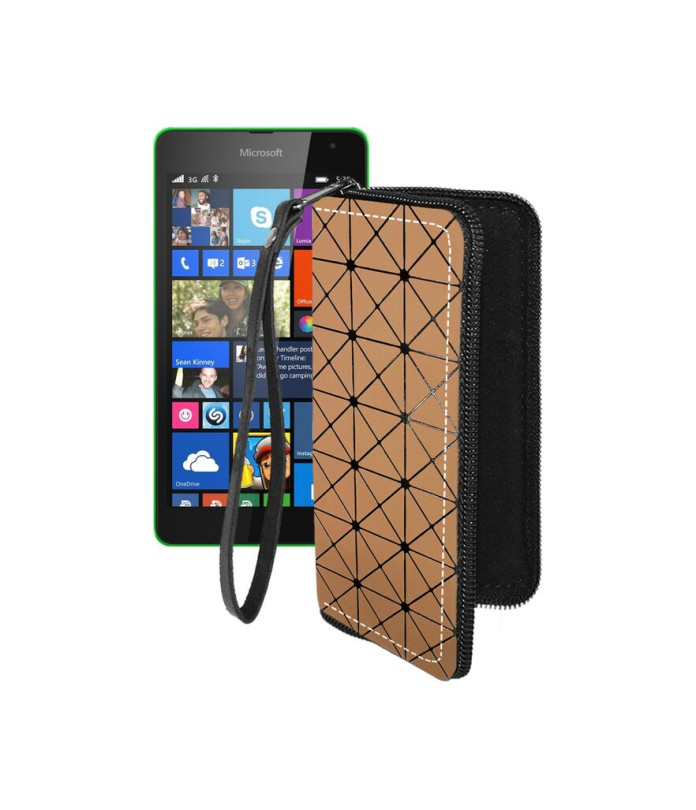 Чохол-гаманець з екошкіри для телефону Microsoft Lumia 535