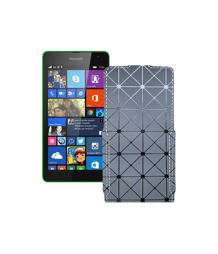 Чохол-флип з екошкіри для телефону Microsoft Lumia 535