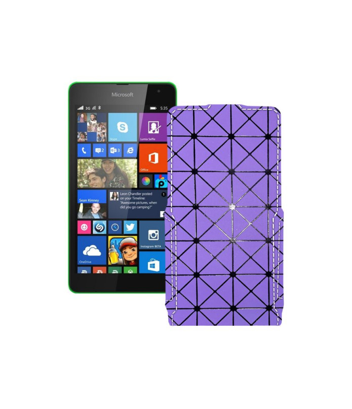 Чохол-флип з екошкіри для телефону Microsoft Lumia 535