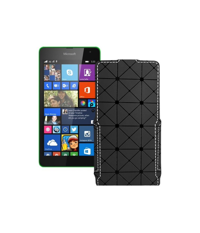 Чохол-флип з екошкіри для телефону Microsoft Lumia 535