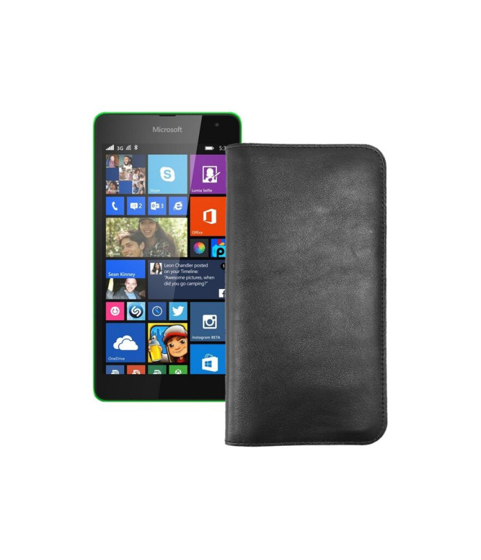 Портмоне з шкіри для телефону Microsoft Lumia 535