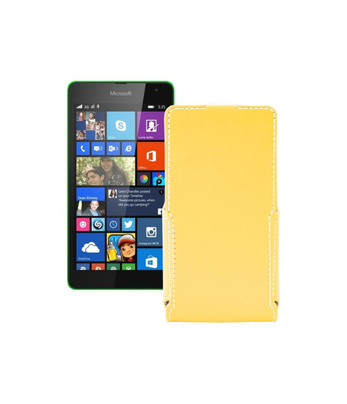 Чохол-флип з екошкіри для телефону Microsoft Lumia 535