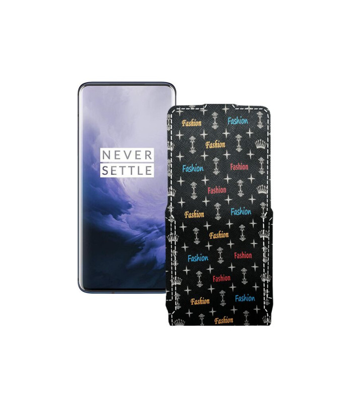 Чохол-флип з екошкіри для телефону OnePlus 7 Pro