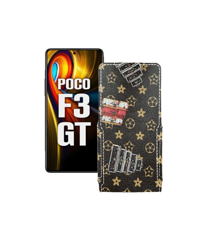 Чохол-флип з екошкіри для телефону Xiaomi poco F3 GT