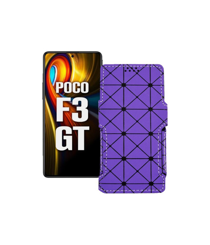 Чохол-книжка з екошкіри для телефону Xiaomi poco F3 GT