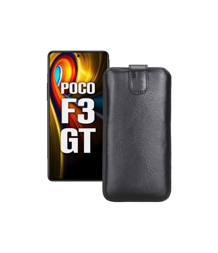 Витяжка з екошкіри для телефону Xiaomi poco F3 GT