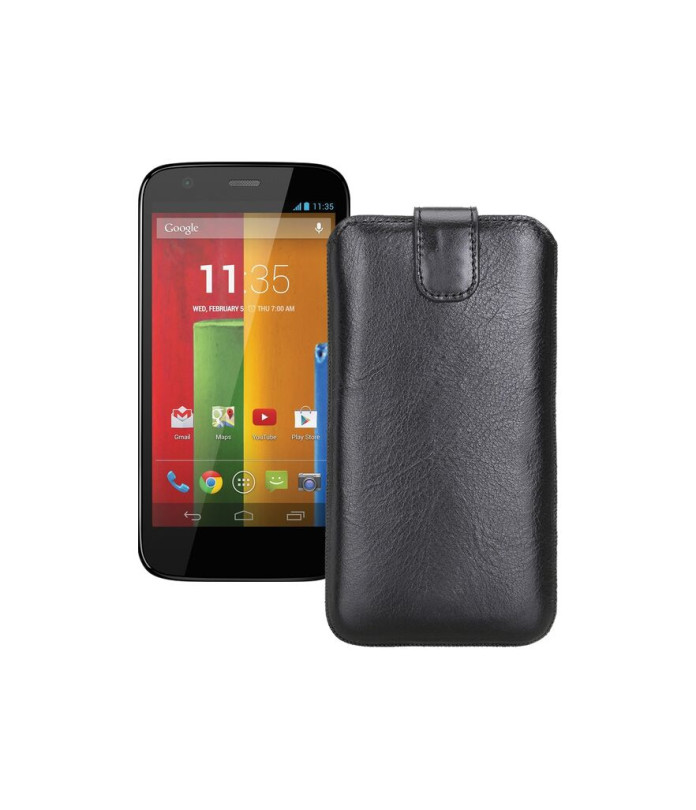 Витяжка з екошкіри для телефону Motorola Moto G XT1031