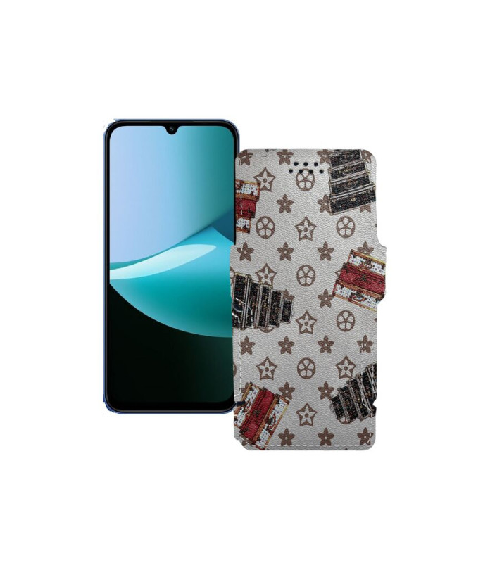 Чохол-книжка з екошкіри для телефону Xiaomi Redmi 15C