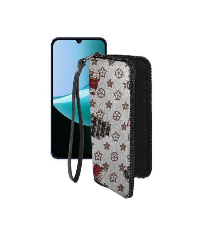 Чохол-гаманець з екошкіри для телефону Xiaomi Redmi 15C