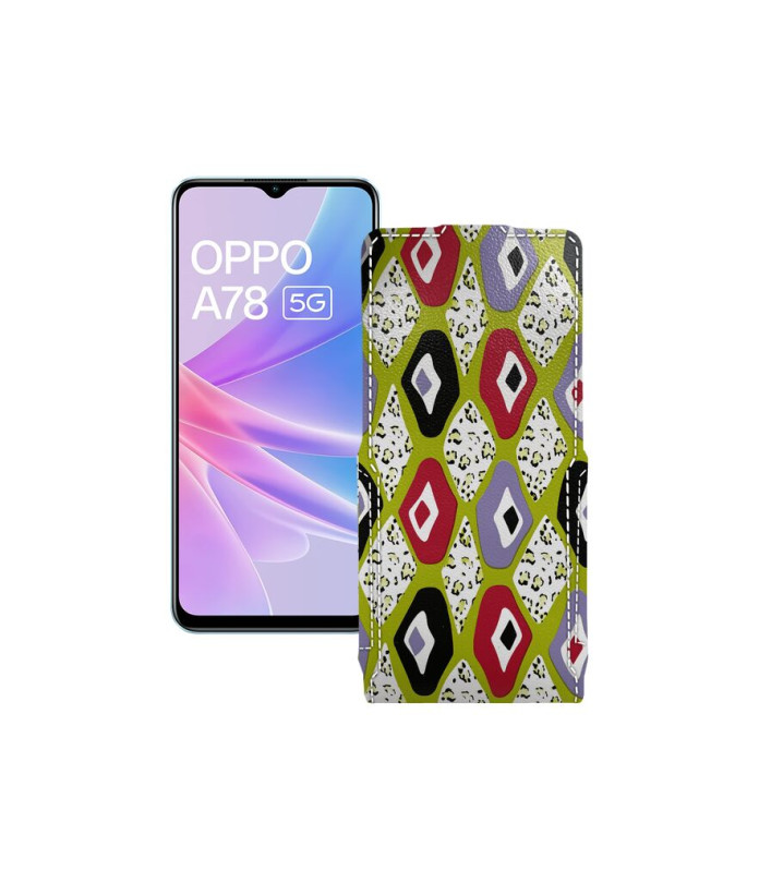 Чохол-флип з екошкіри для телефону OPPO A78 5G