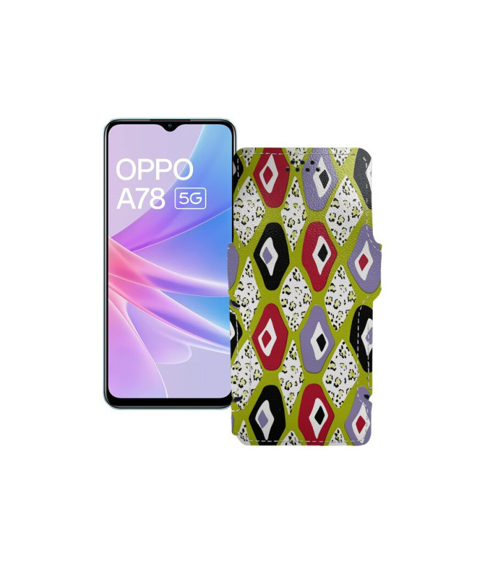 Чохол-книжка з екошкіри для телефону OPPO A78 5G