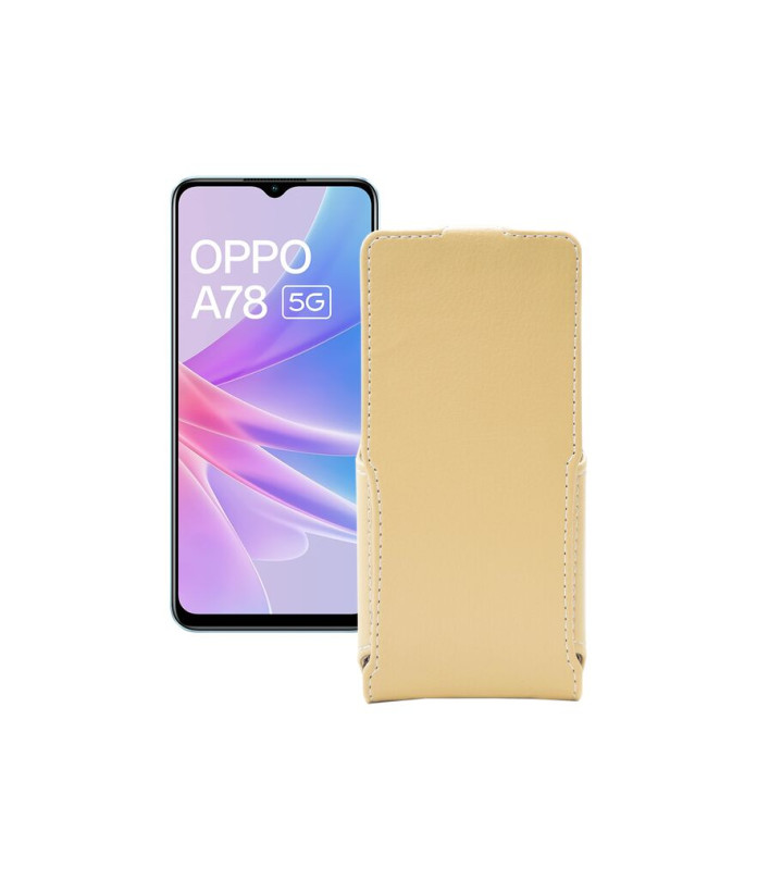 Чохол-флип з екошкіри для телефону OPPO A78 5G