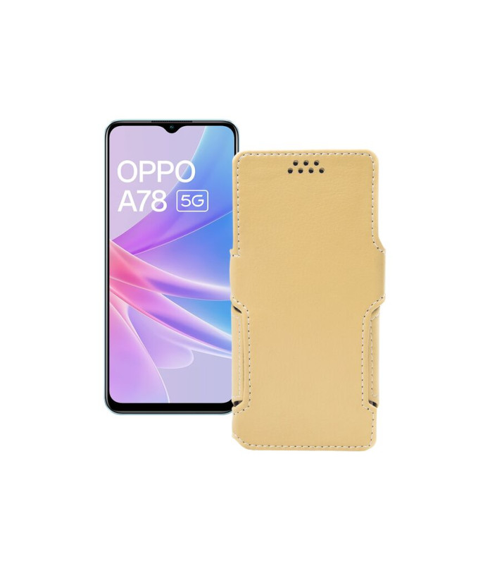 Чохол-книжка з екошкіри для телефону OPPO A78 5G