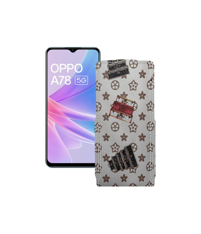 Чохол-флип з екошкіри для телефону OPPO A78 5G