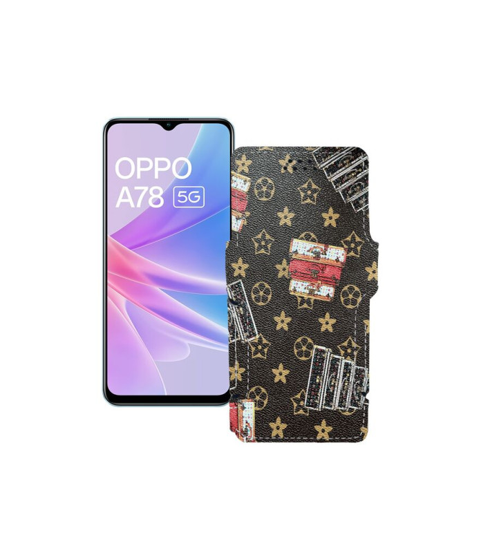 Чохол-книжка з екошкіри для телефону OPPO A78 5G