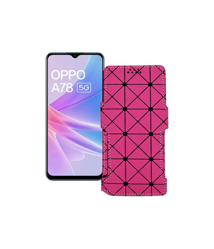 Чохол-книжка з екошкіри для телефону OPPO A78 5G