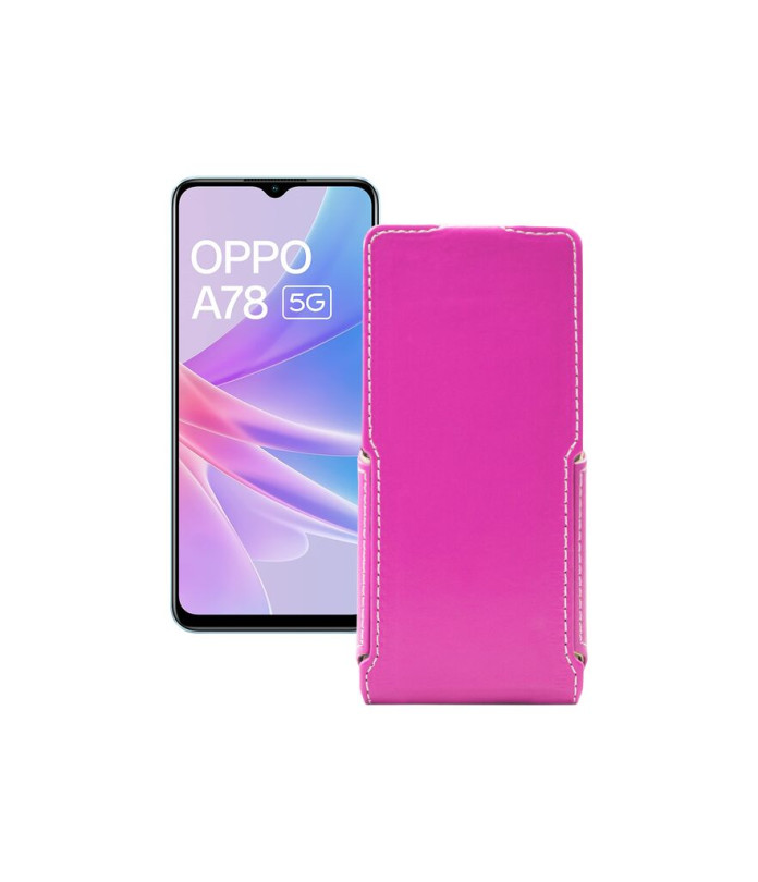 Чохол-флип з екошкіри для телефону OPPO A78 5G